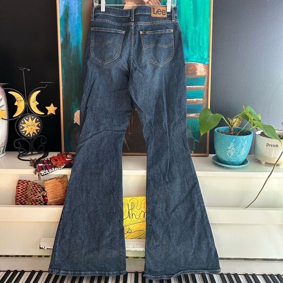 LEE Bell Bottoms Denim Jeans Pants USA 8 Medium 30"X33" - Picture 8 of 16